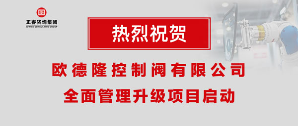 熱烈祝賀歐德隆控制閥有限公司全面管理升級項(xiàng)目啟動！