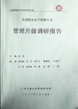 2012年4月5日，正睿咨詢向潔麗決策層陳述調(diào)研報告